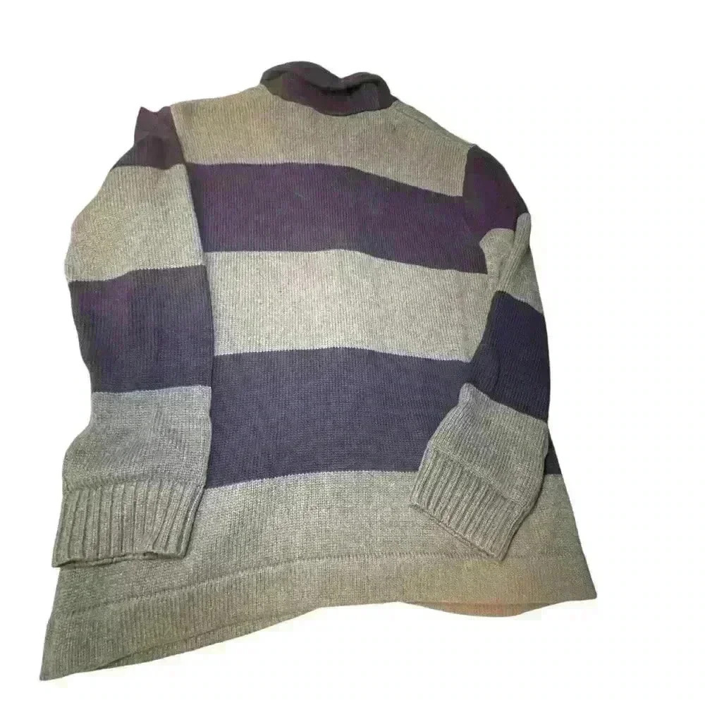 Polo Ralph Lauren Cardigan Sweater Mens X-Large Rugby Striped Shawl Collar Crest - Picture 7 of 11